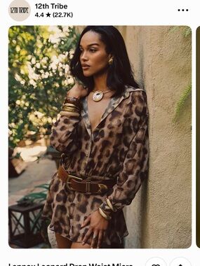 Mini drop waist dress